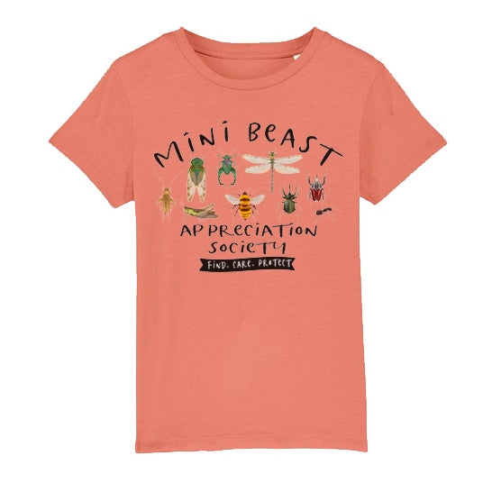 Mini Beast slogan kids organic t-shirt