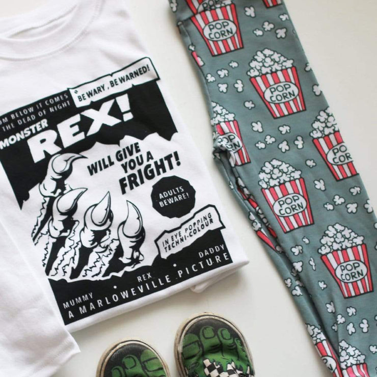 Movie monster personalised Halloween Kids T-Shirt