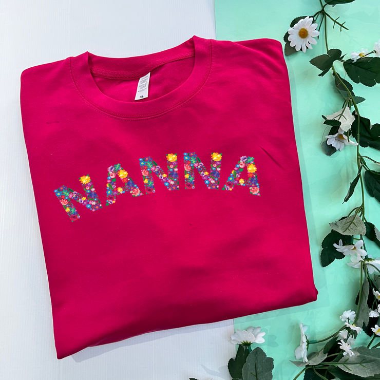 Nanna flowers arch mothers day sweaters
