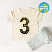 Birthday Leopard Kids Organic T-Shirt