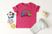 New retro rainbow kids t-shirt