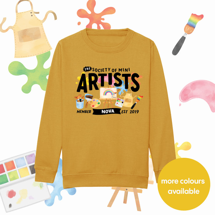 Mini Dreams Artist kids (personalised) sweater