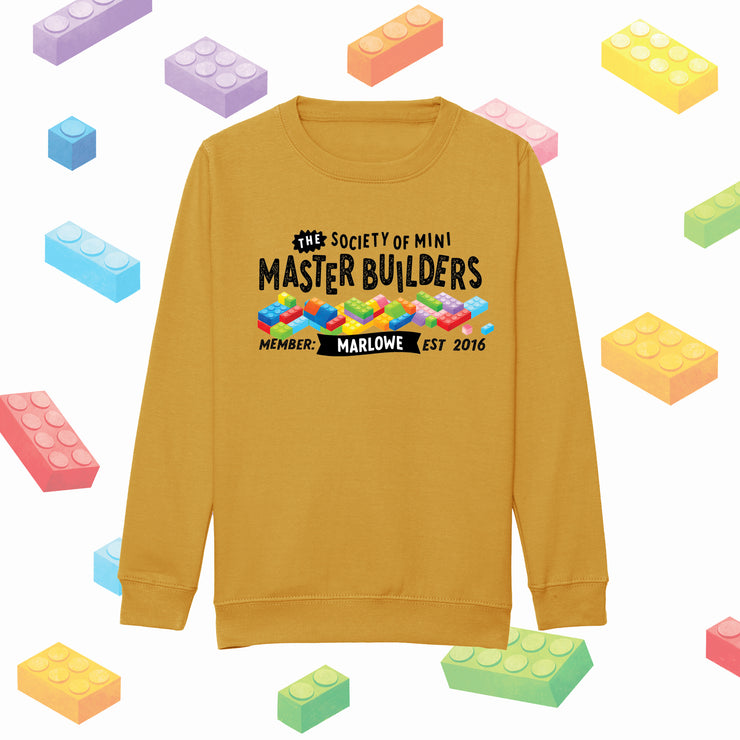 Mini Dreams Master Builder kids (personalised) sweater