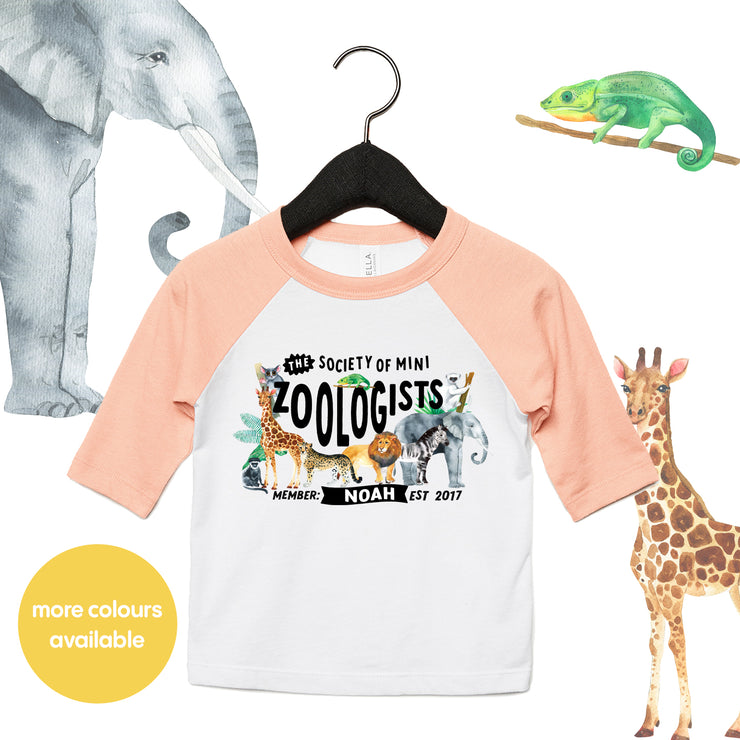 Mini Dreams Zoologist (Personalised) Kids Raglan