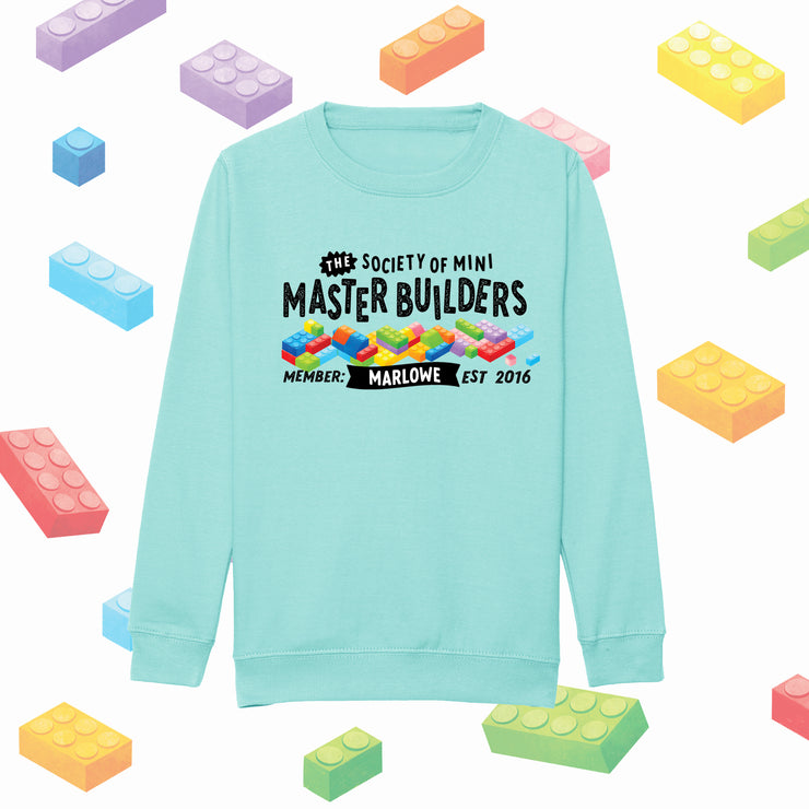 Mini Dreams Master Builder kids (personalised) sweater