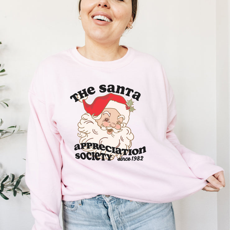 Santa Appreciation society (Personalised year) Christmas Adults Sweater/Sweatshirt