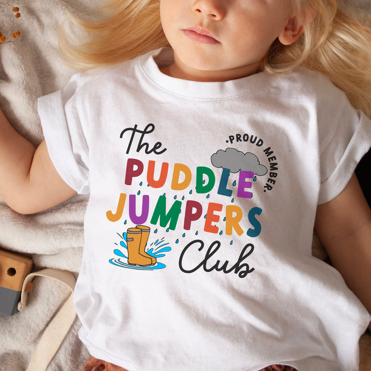 Puddle Jumper Club kids white t-shirt