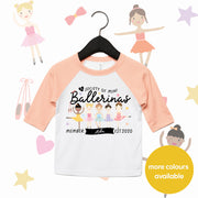 Mini Dreams Ballerina (Personalised) Kids Raglan