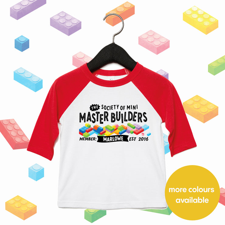 Mini Dreams Master Builder (Personalised) Kids Raglan