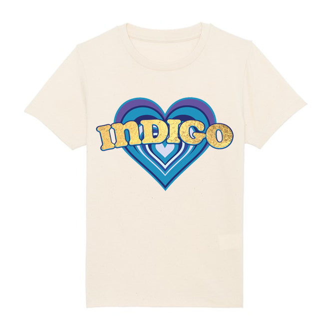 Retro heart (Personalised) Kids Organic T-Shirt