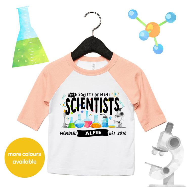 Mini Dreams Scientist (Personalised) Kids Raglan