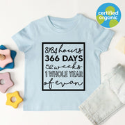 Days/ Months/ Years Birthday Kids Organic T-Shirt