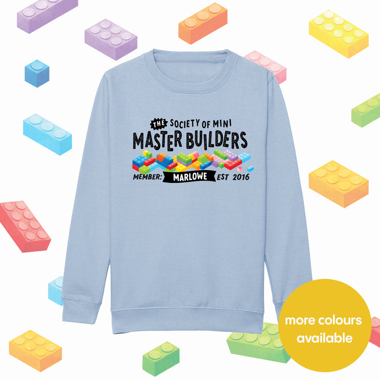 Mini Dreams Master Builder kids (personalised) sweater