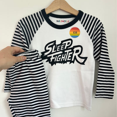 Pre-made- sleep fighter pjs (various sizes)