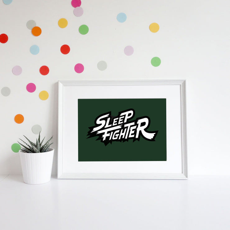 Sleep fighter Art Print