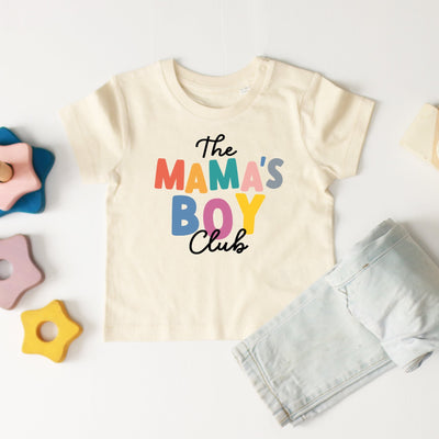 Mama's boy club- organic mothers day kids t-shirt