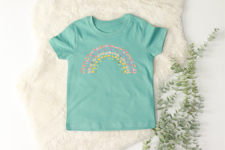 Easter rainbow- organic easter t-shirt (adults and kids)