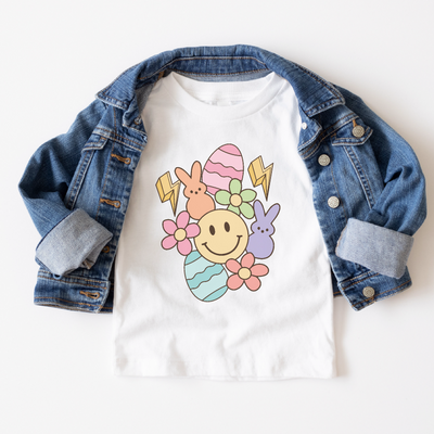 Smiley Easter white t-shirt