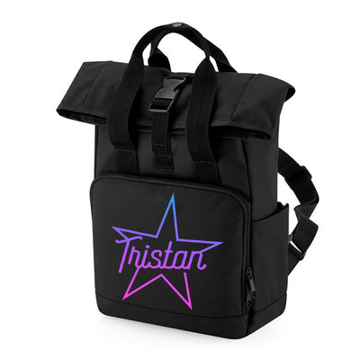 Star name Roll Top Backpack (small and large)