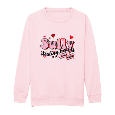 Stealing hearts (Personalised) valentines kids sweater