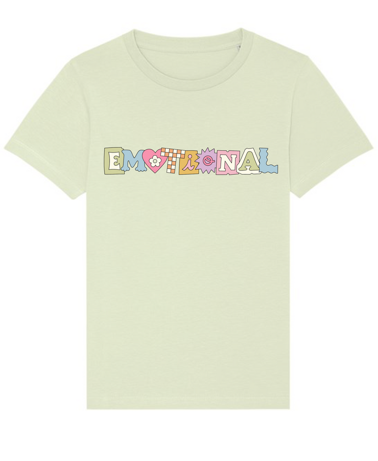 Emotional- organic t-shirt (adults and kids)