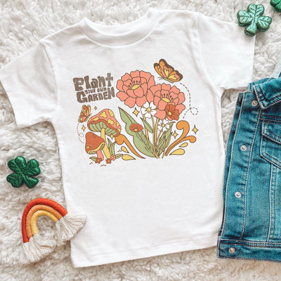 Plant your own garden white t-shirt (adults and kids)