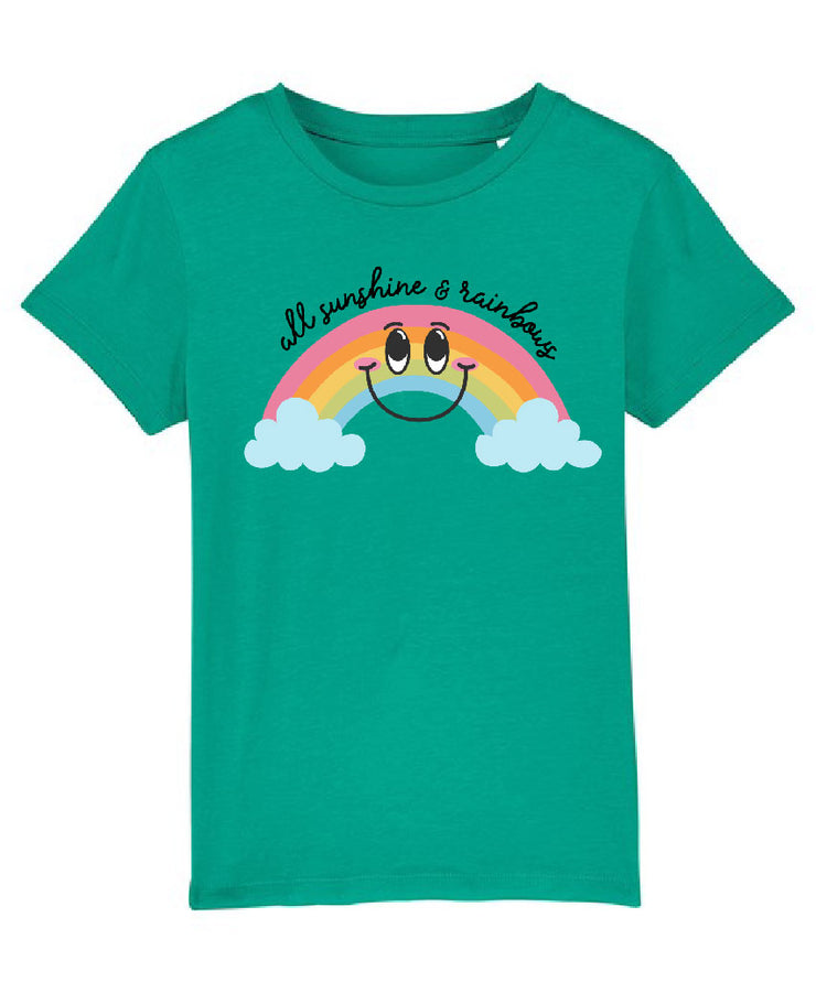 Sunshine & rainbows- organic t-shirt (adults and kids)