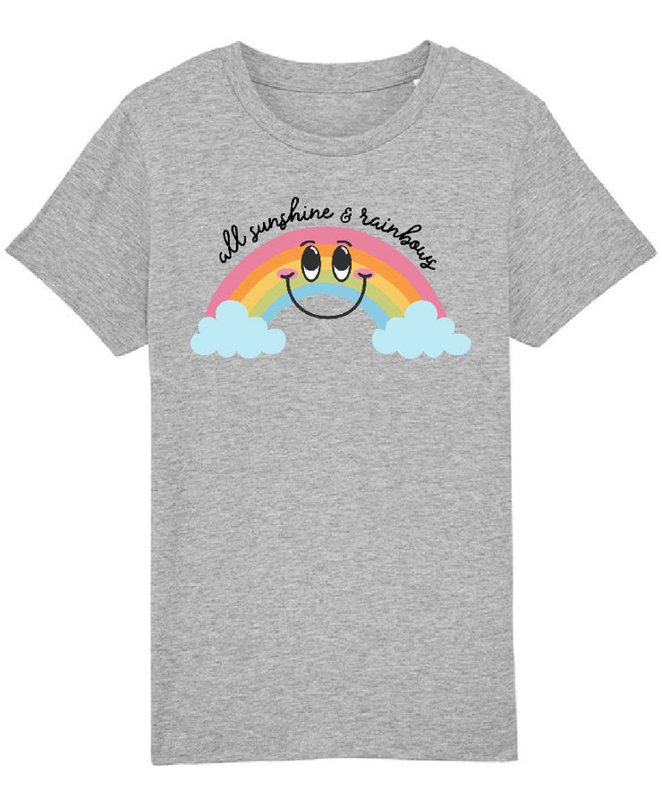 Sunshine & rainbows- organic t-shirt (adults and kids)
