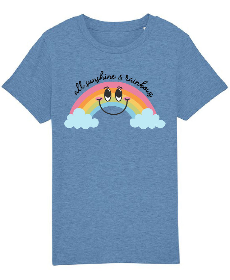 Sunshine & rainbows- organic t-shirt (adults and kids)