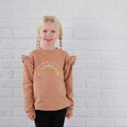 Easter Rainbow Frill Kids Sweatshirt