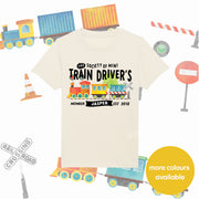 Mini Dreams Train Driver kids (Personalised) organic t-shirt