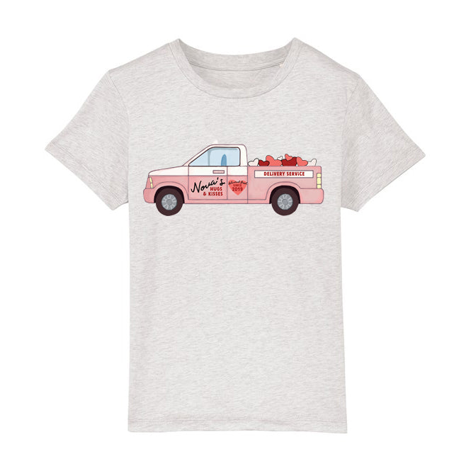 Love Truck (personalised) Kids Organic T-Shirt