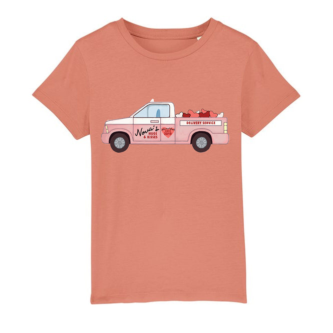 Love Truck (personalised) Kids Organic T-Shirt