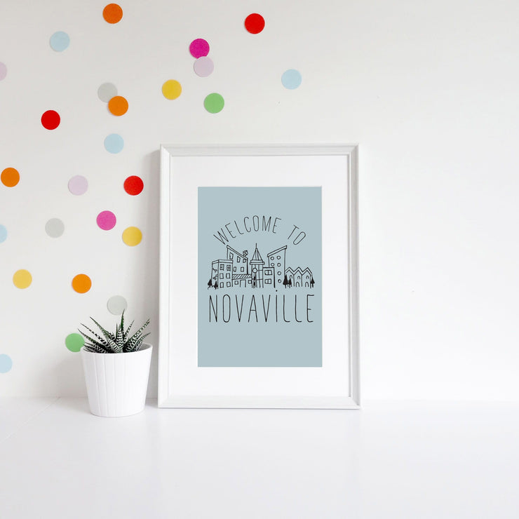 Welcome To Personalised Name Art Print